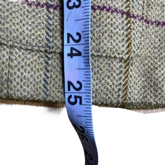 ESCADA Wool Double Breasted Plaid Blazer Jacket Women Size 38 (Medium) - Picture 7 of 11